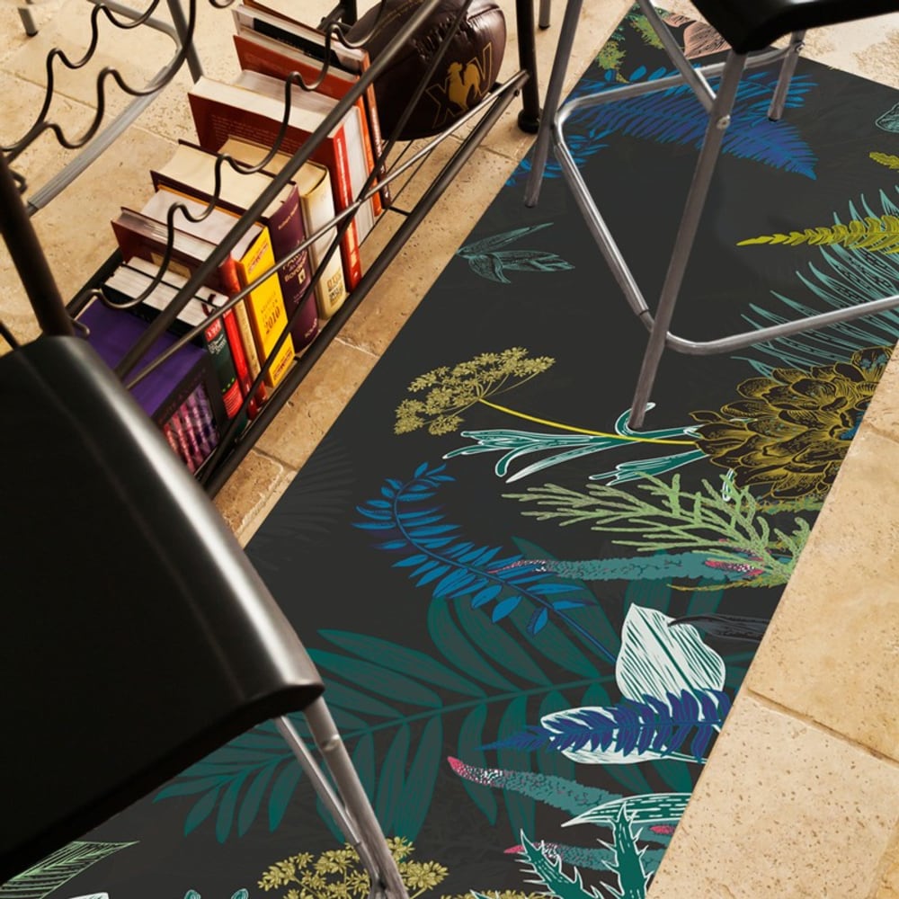 Tapis antidérapant - Jungle - vinyle - int./ext. - Multicolore - 120x200cm
