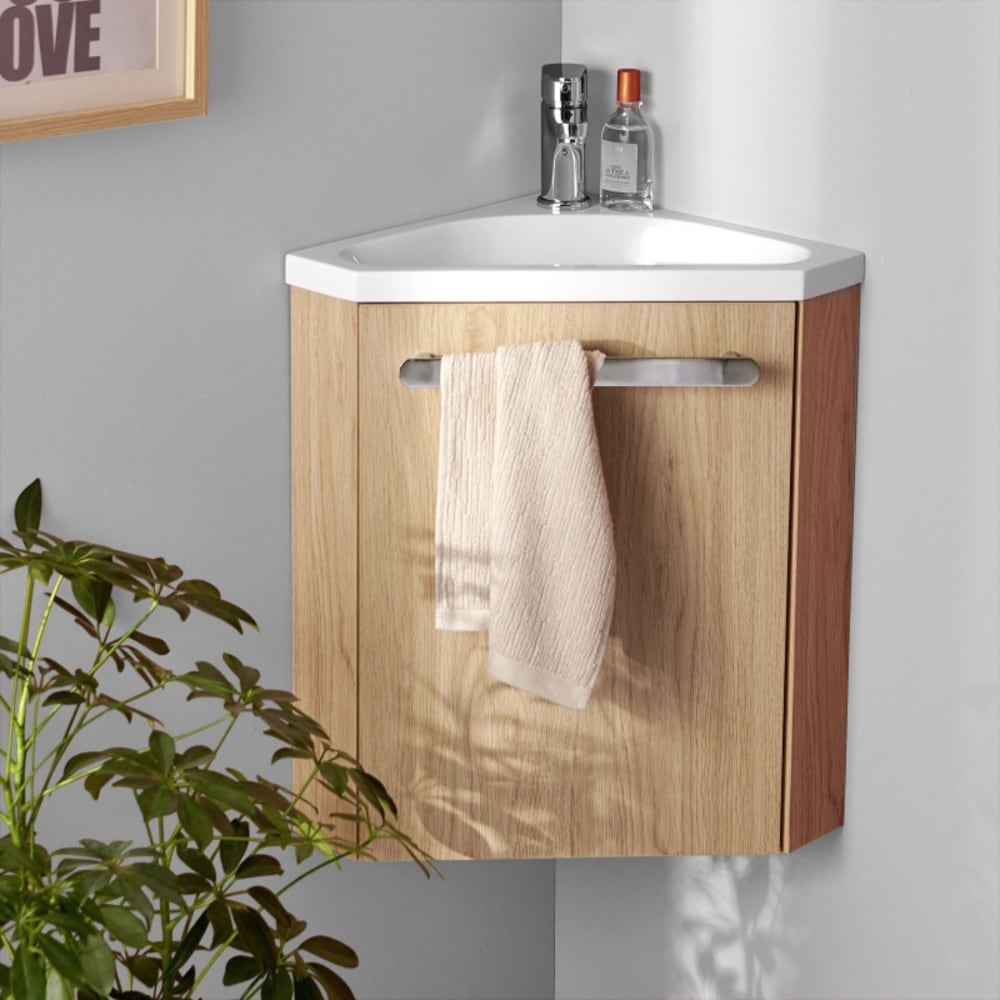 Meuble lave-mains SKINO + robinet chromé