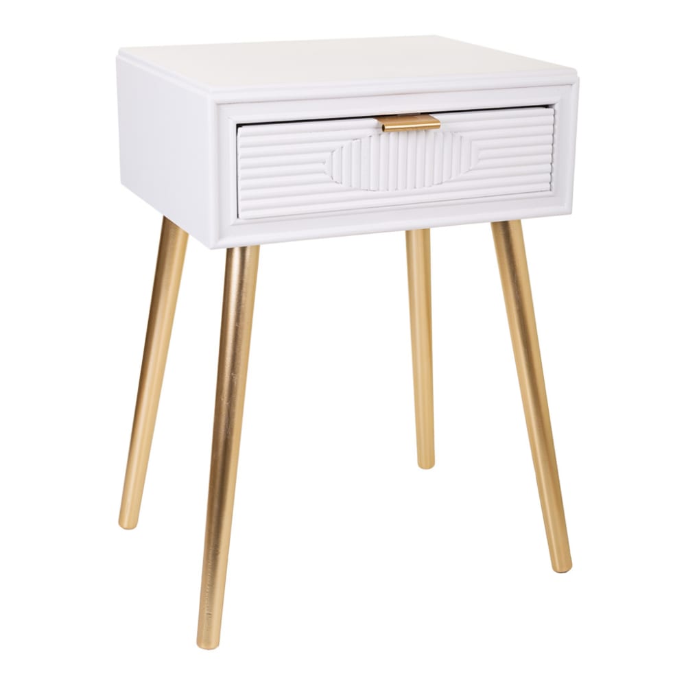 Table de chevet En Bois Blanc 47x39x67h