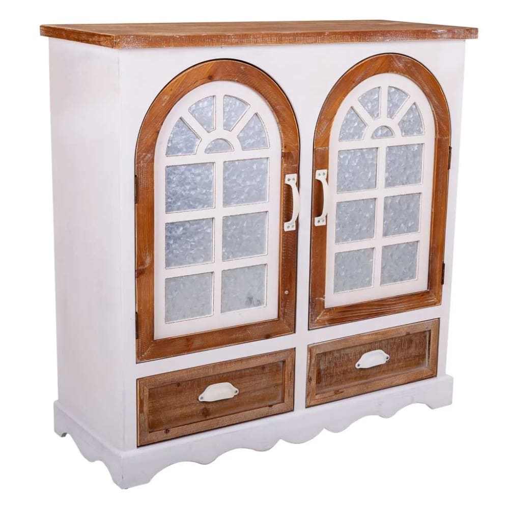 Buffet Alexandra House Living Fer Bois D'épicéa 35 X 90 X 90 Cm