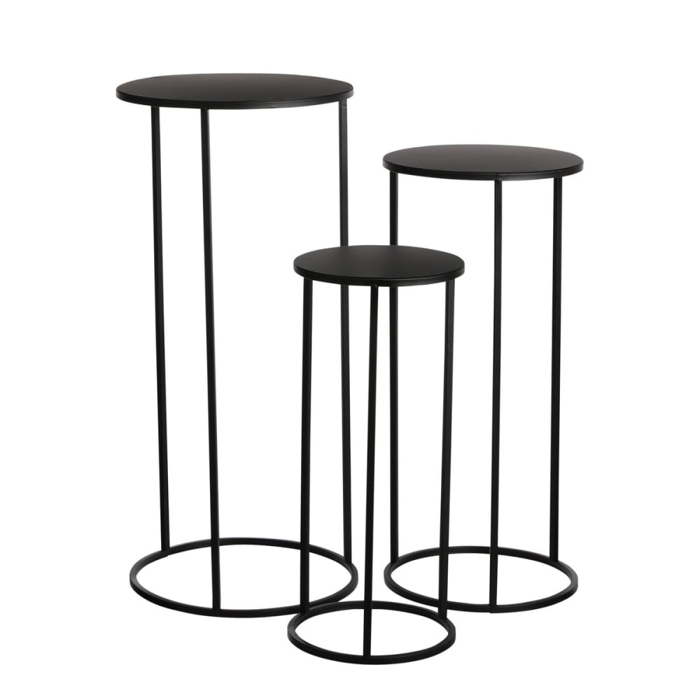 Mica Decorations Table D'Appoint Noir H70xl32xl32cm