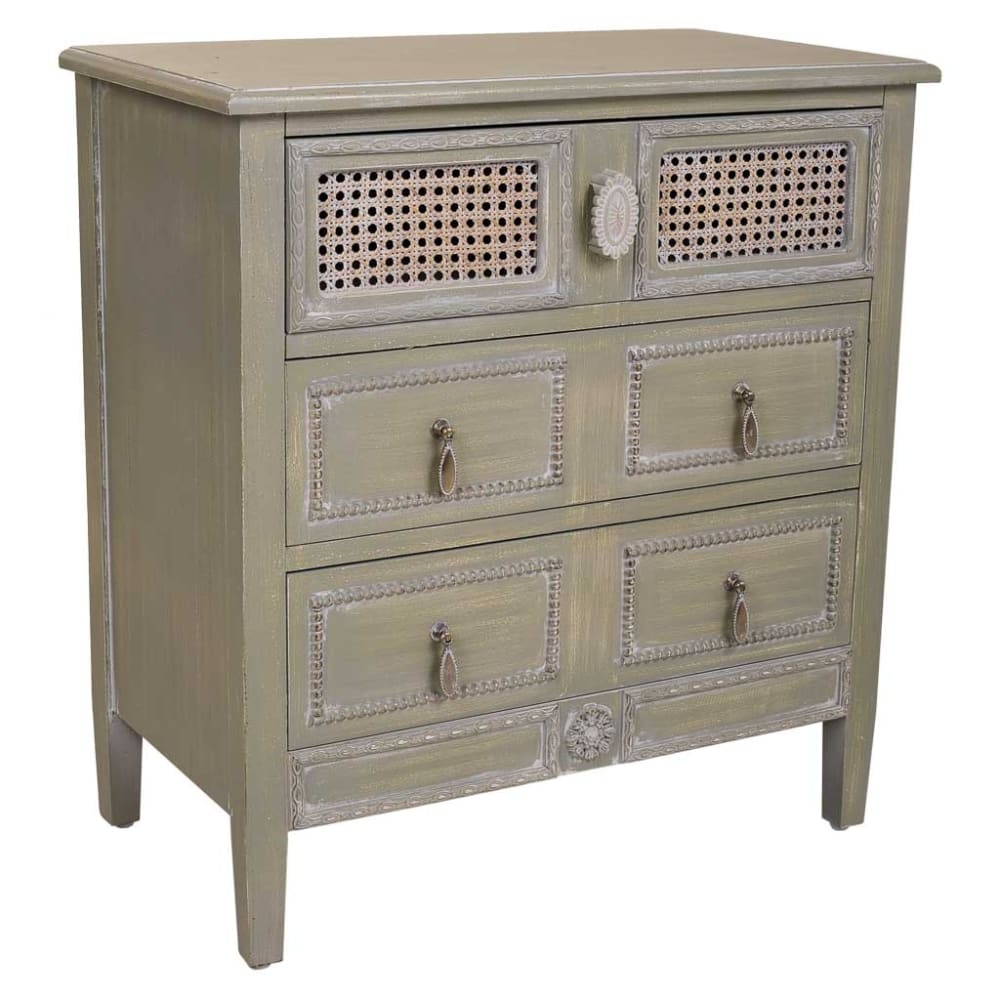 Table De Nuit Alexandra House Living Vert 36 X 70 X 65 Cm