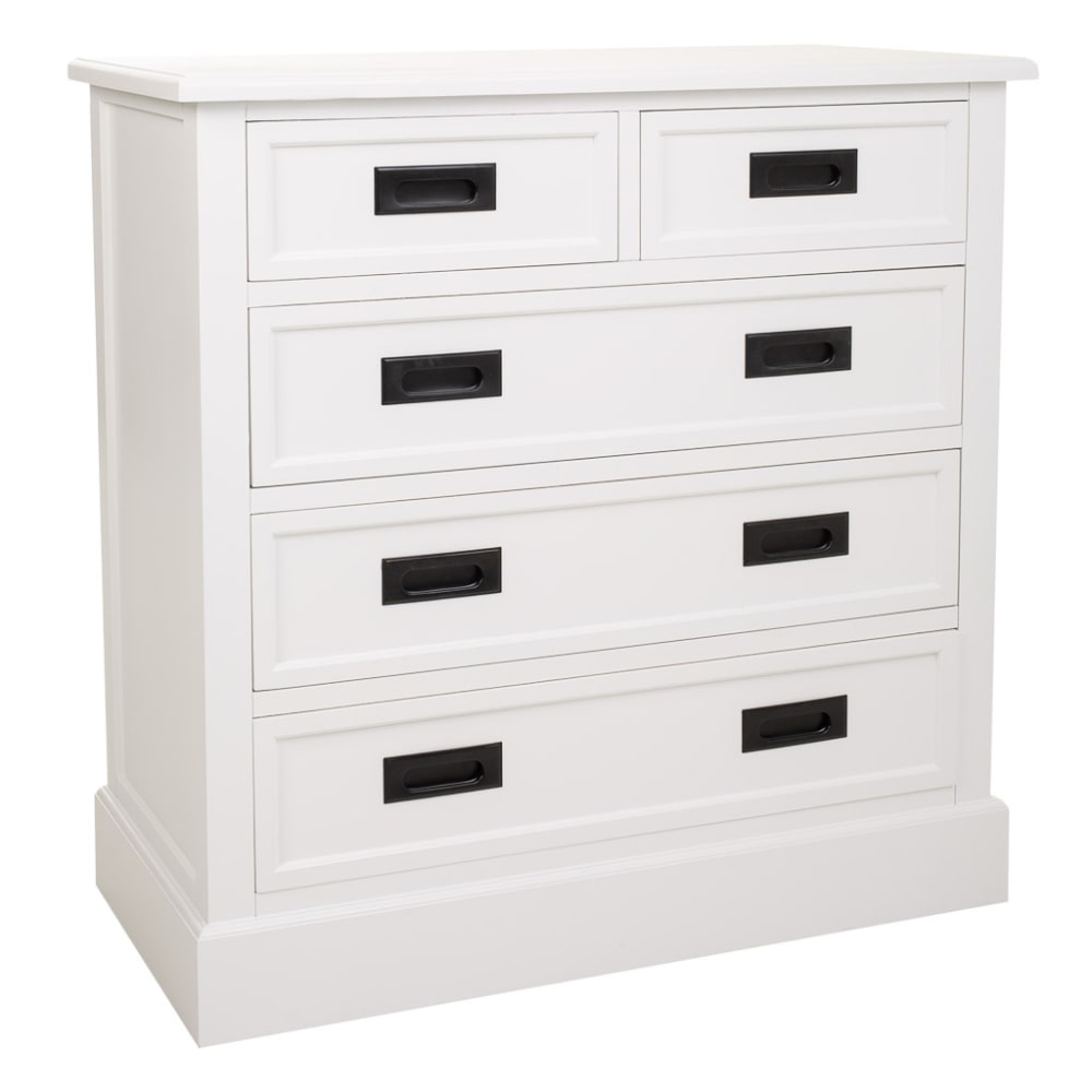 Commode en bois blanc 80x40x80,5h