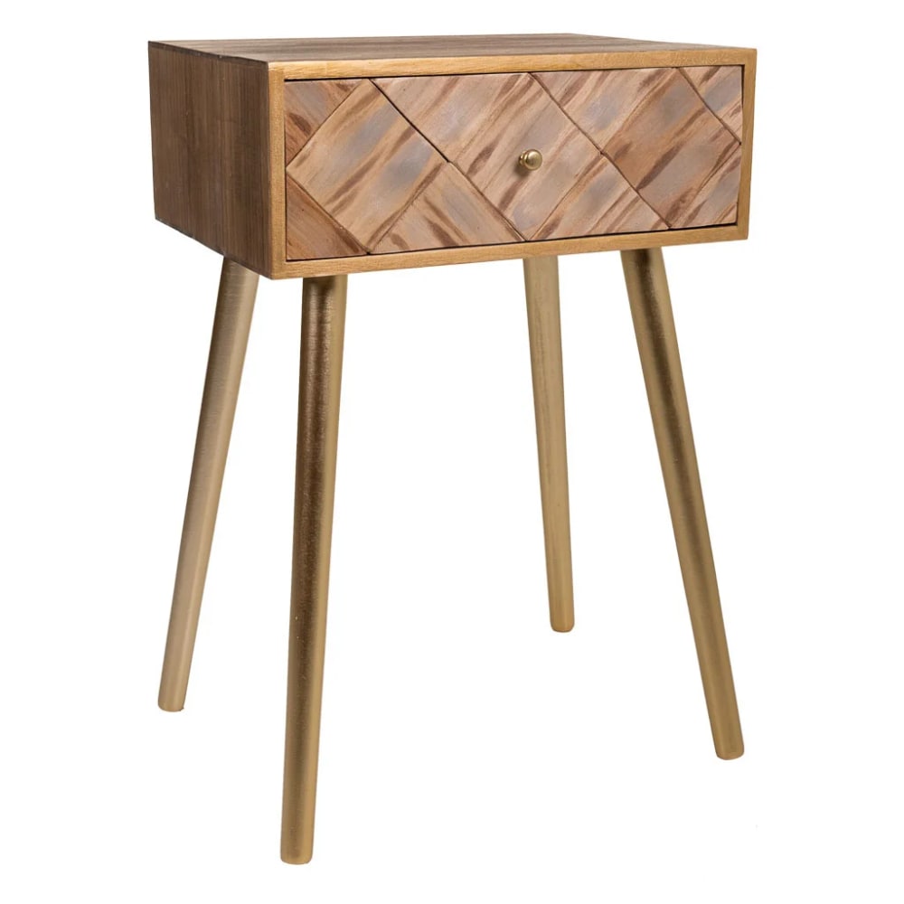 Table De Nuit Alexandra House Living Marron 34 X 67 X 45 Cm