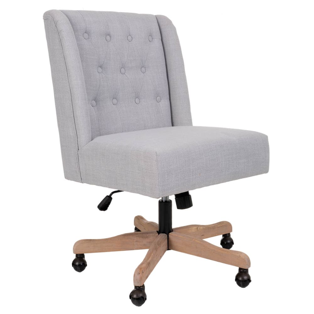 Chaise rembourrée à roulettes 54x43x104h cm