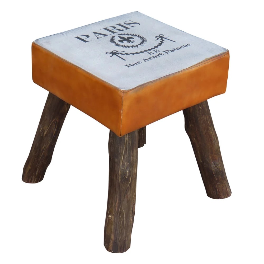 Tabouret Alexandra House Living Bois De Manguier 44 X 45 X 44 Cm