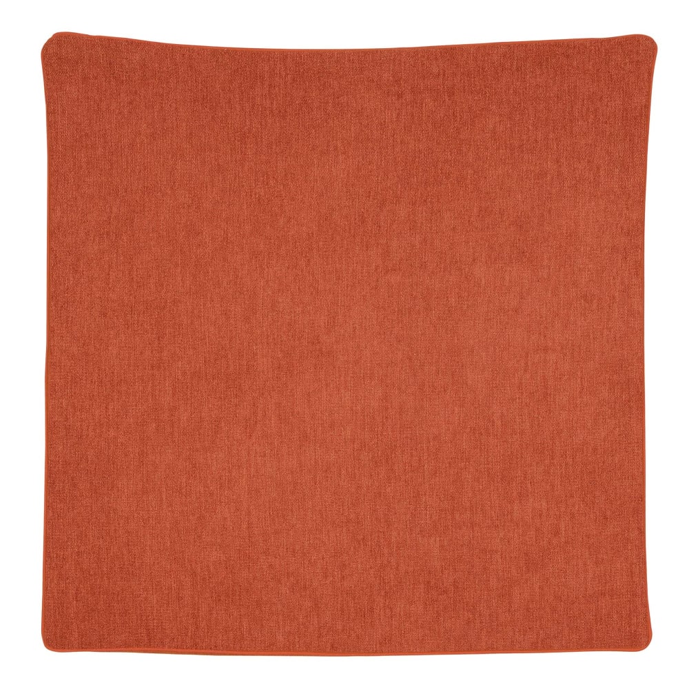 Housse De Coussin Passepoilée Effet Velours