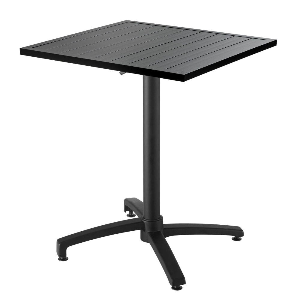 Table de jardin carrée en aluminium Oviala
