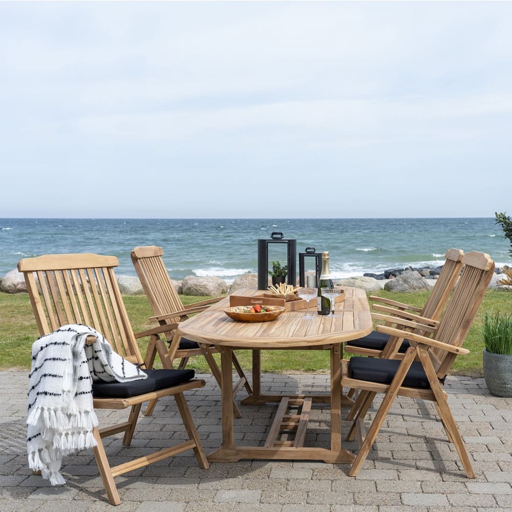 HORIZON - Table Allongeable 180-240cm en Teck