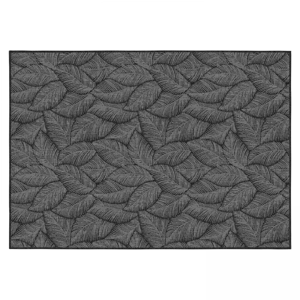 Tapis d'extérieur en polypropylène 160 x 230 cm noir Oviala