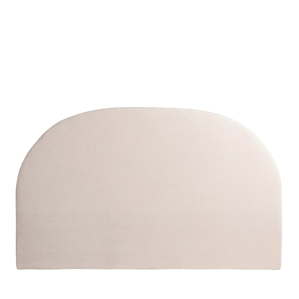 Tête de lit en coton et lin demi-lune l170cm - naturel
