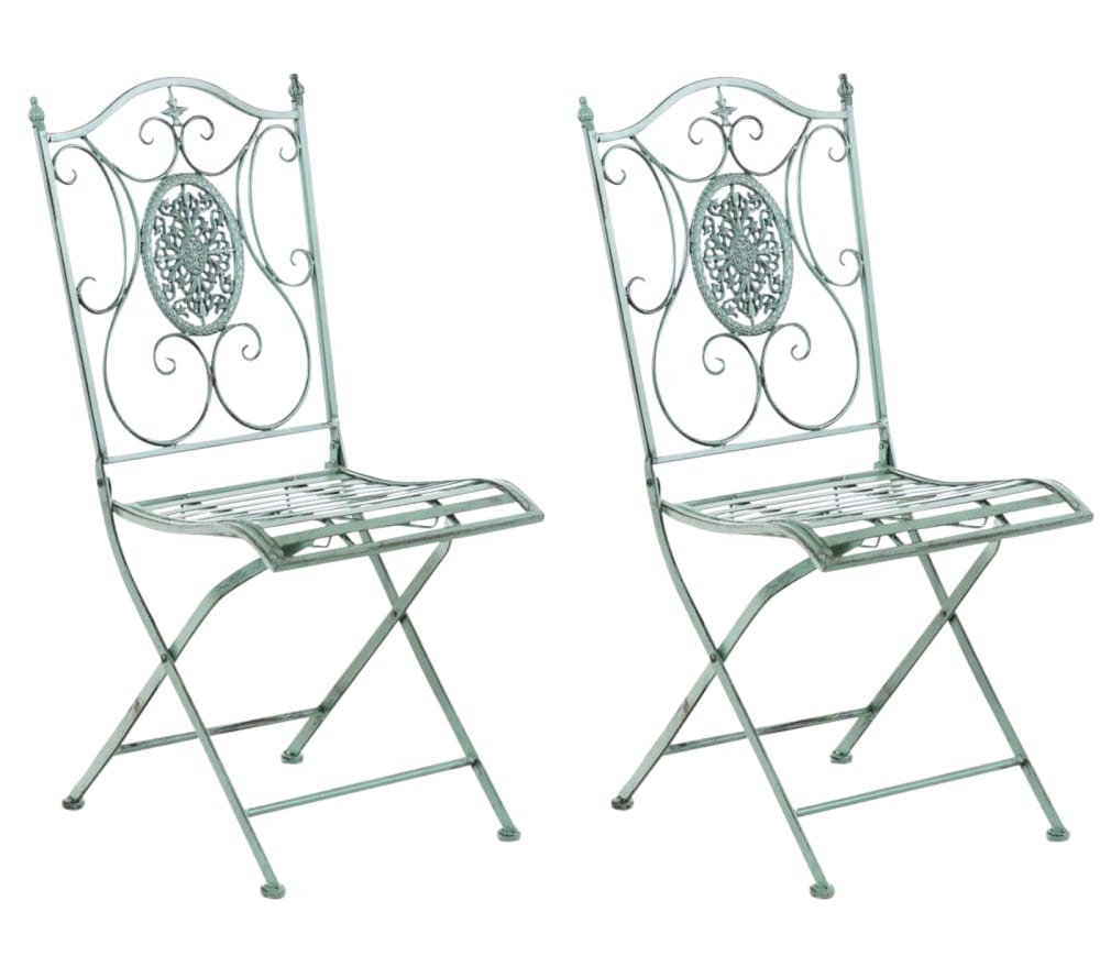 Lot De 2 Chaises Sibell Vert Antique