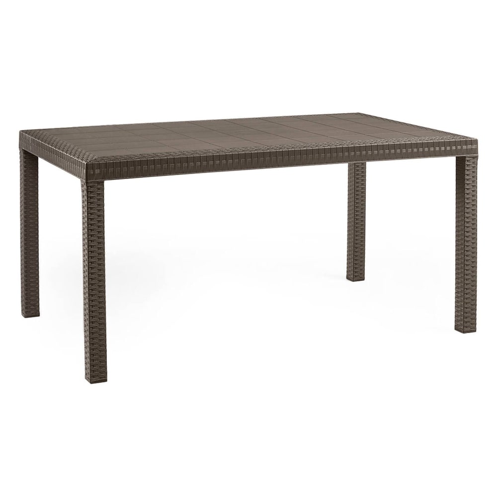 Table D'extérieur,en Pvc,marron,150x90h74 Cm