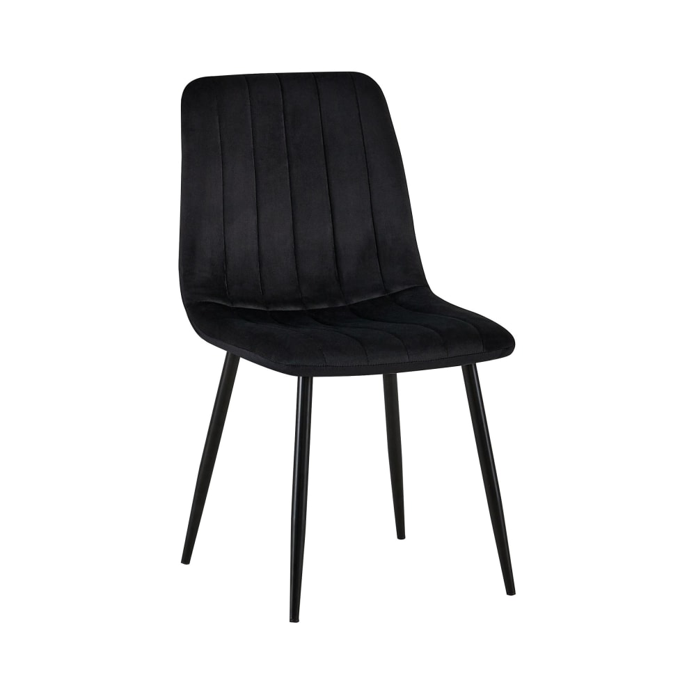Chaise Dijon En Velours Noir