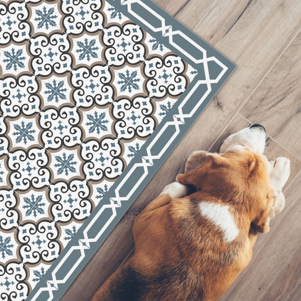 Tapis antidérapant - Yazir - vinyle - int./ext. - Multicolore - 50x200cm