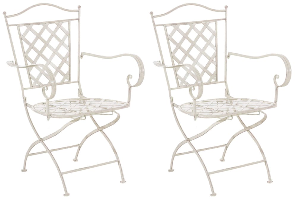 Lot De 2 Chaises Adara Crème Antique
