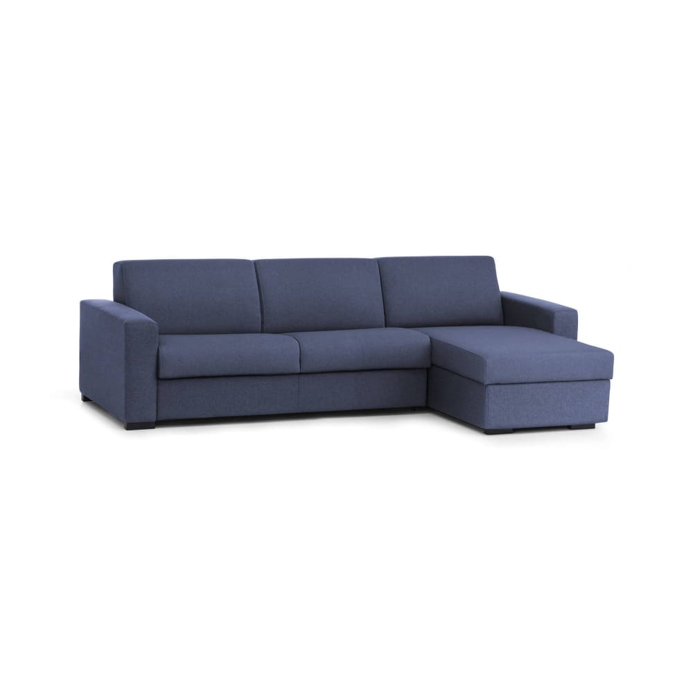 Canapé Fixe,en Tissu,bleu,280x95h90 Cm