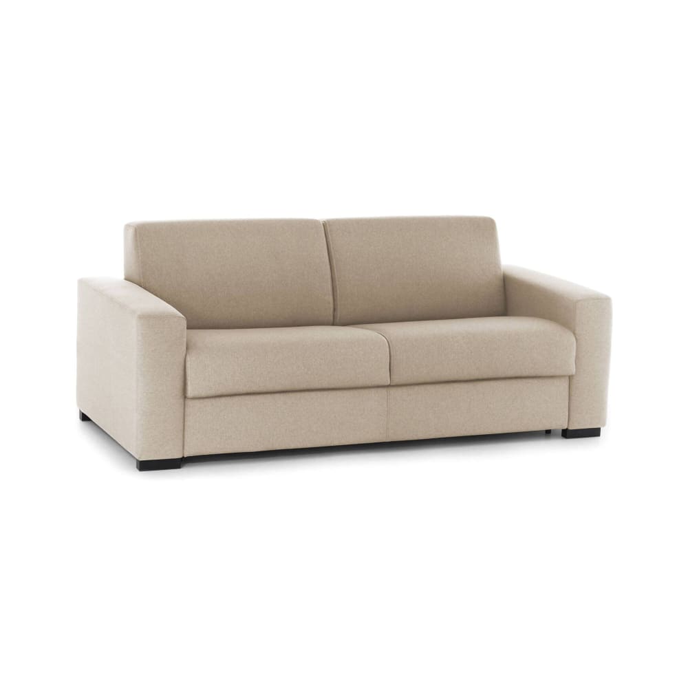 Canapé Fixe,en Tissu,beige,180x95h90 Cm