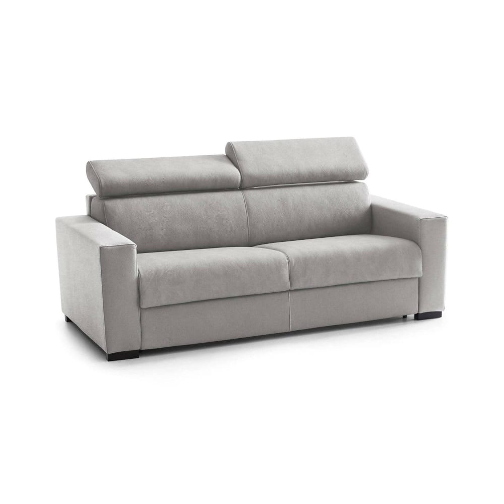 Canapé Fixe,en Tissu,gris,220x95h85 Cm