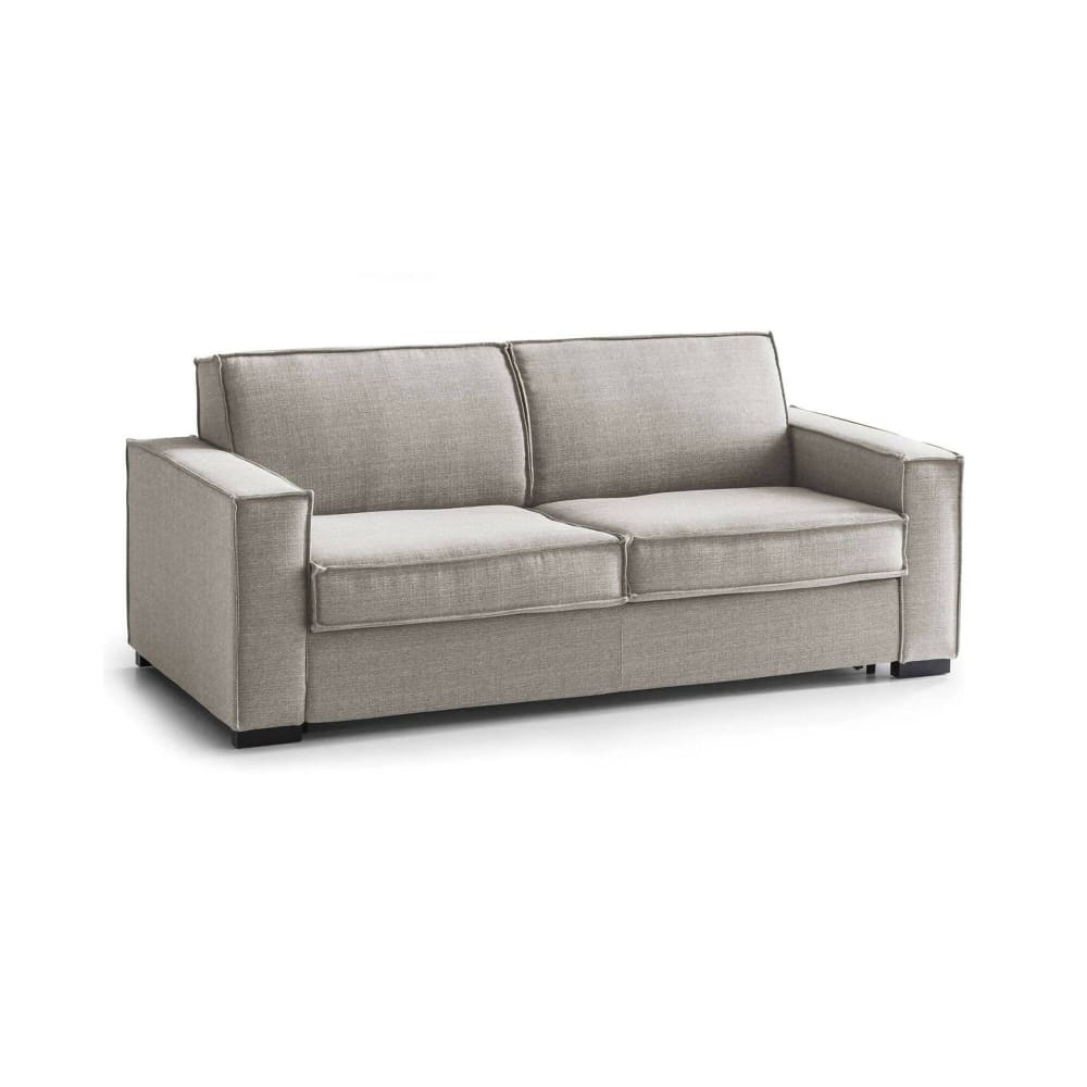 Canapé Fixe,en Tissu,gris Tourterelle,220x95h90 Cm