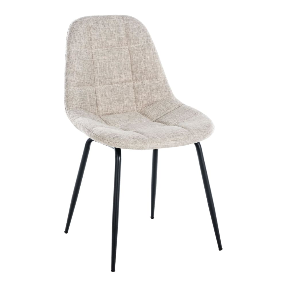 Chaise Tom En Tissu Crème