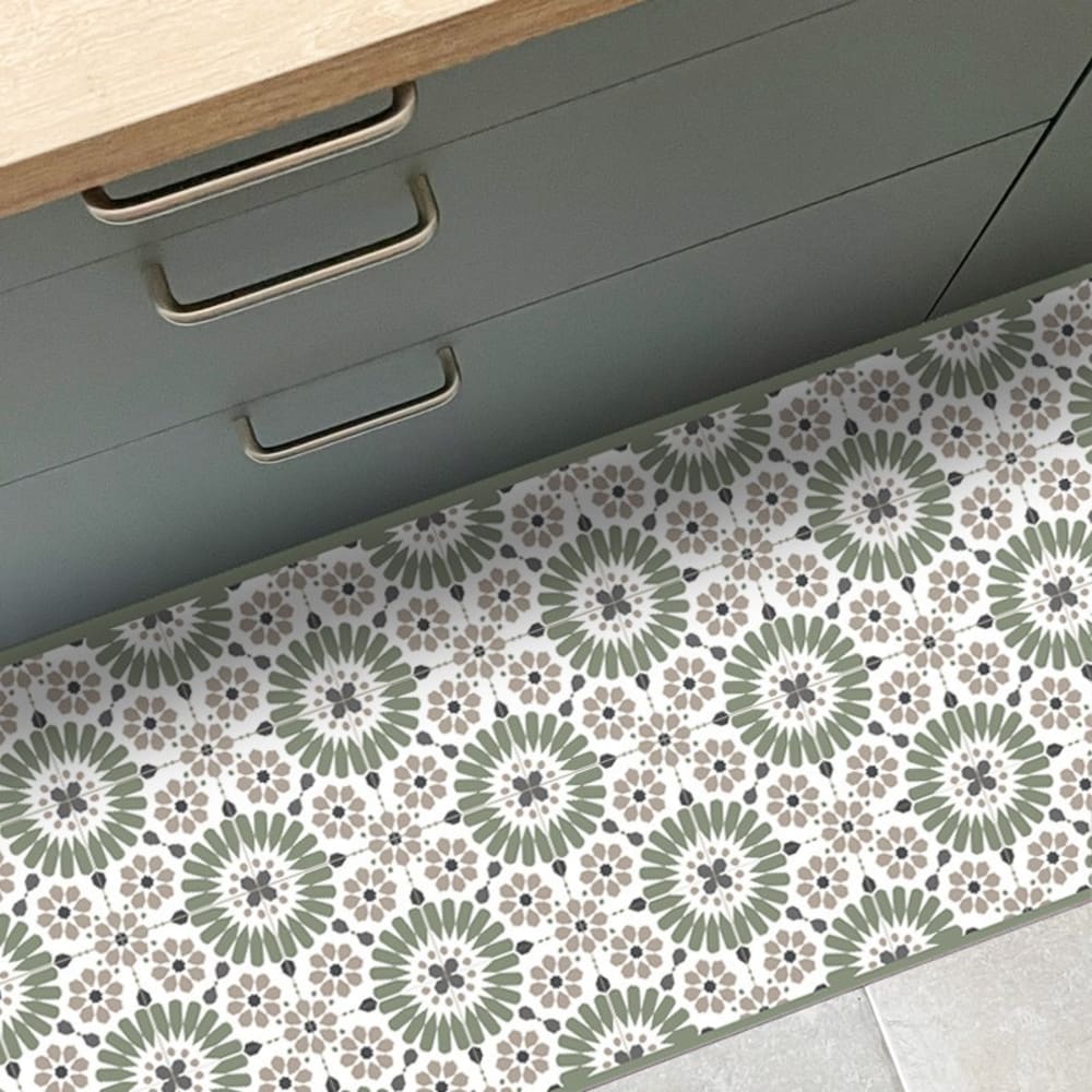 Tapis antidérapant - Marsiho - vinyle - int./ext. - Multicolore - 50x200cm