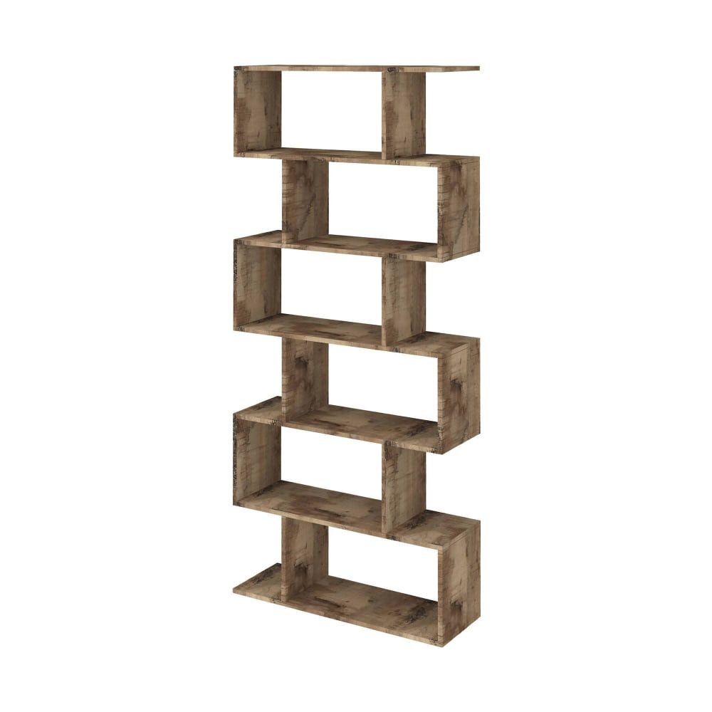 Bibliothèque Effet Bois Beige 80x25 Cm