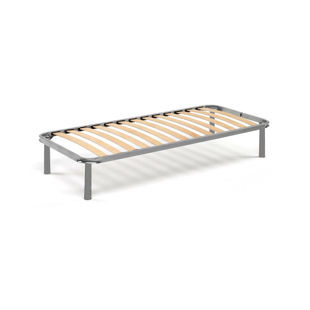 Réseau De Lit Simple,en Bois,gris,90x200h35 Cm
