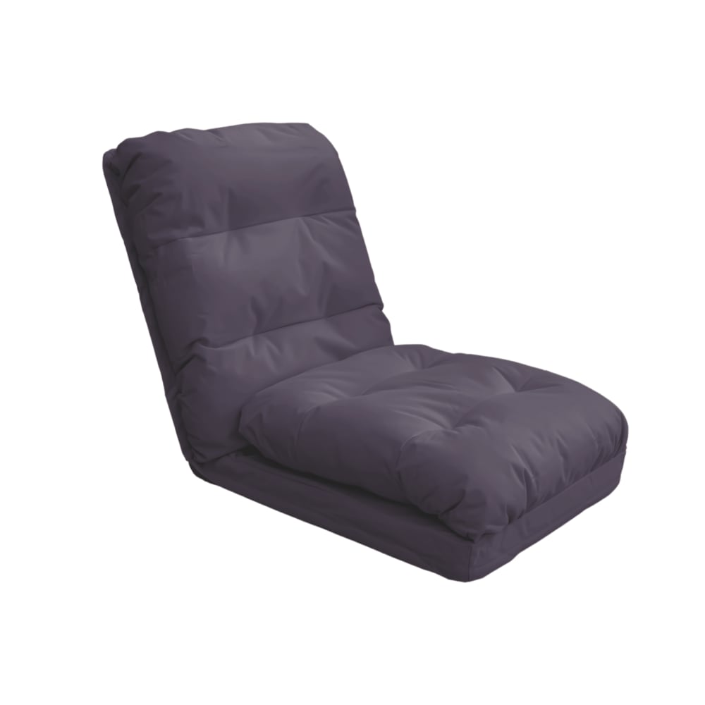 Fauteuil De Sol Convertible Gris Foncé - 3 En 1 (lit 210x60) & Dossier Réglable