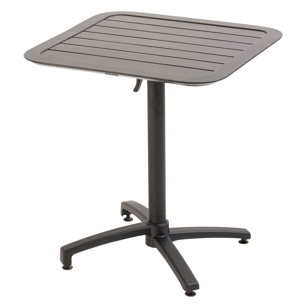 Table inclinable de terrasse 70 x 70 cm noir Oviala