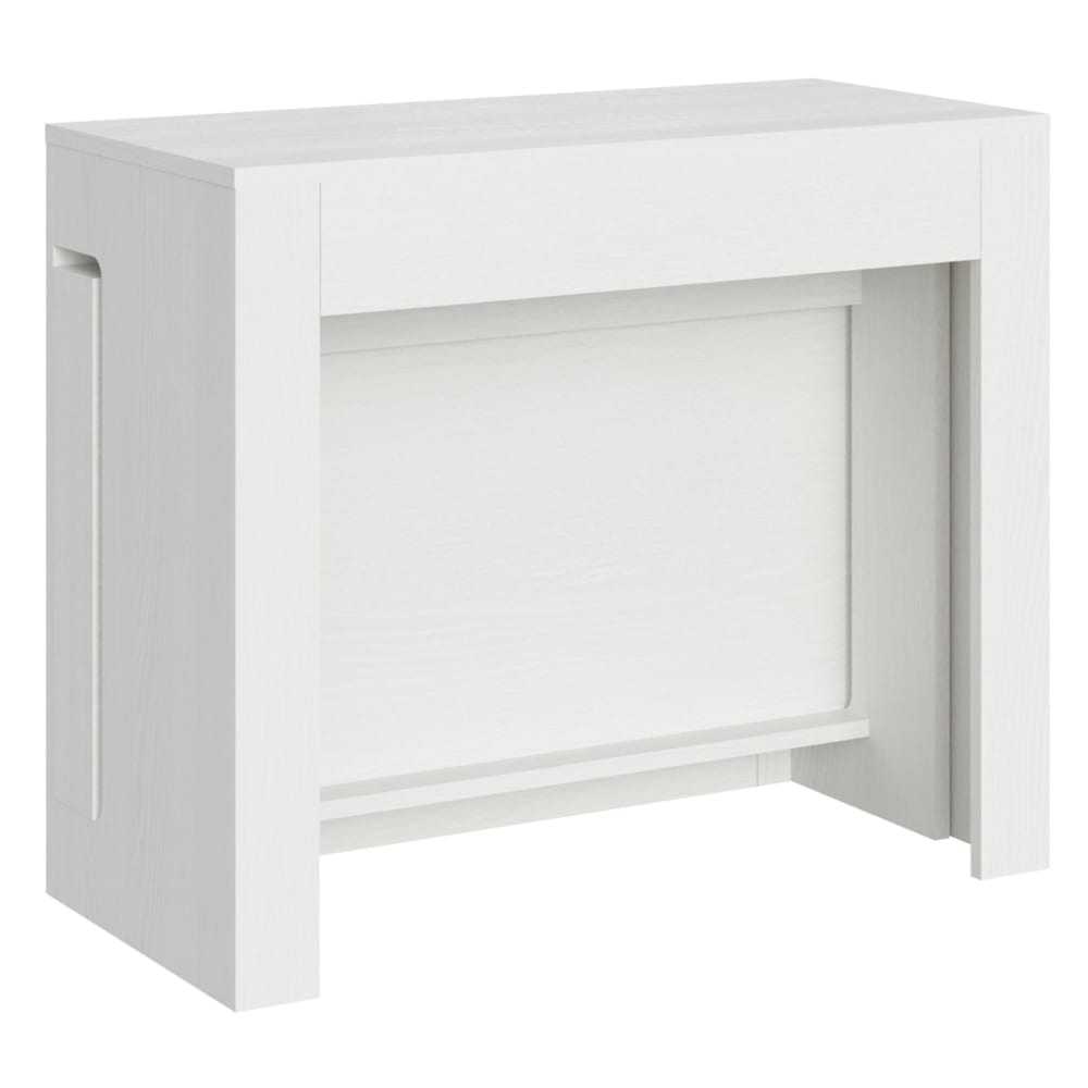 Console Extensible 90x42/302 Cm Evolve Frêne Blanc