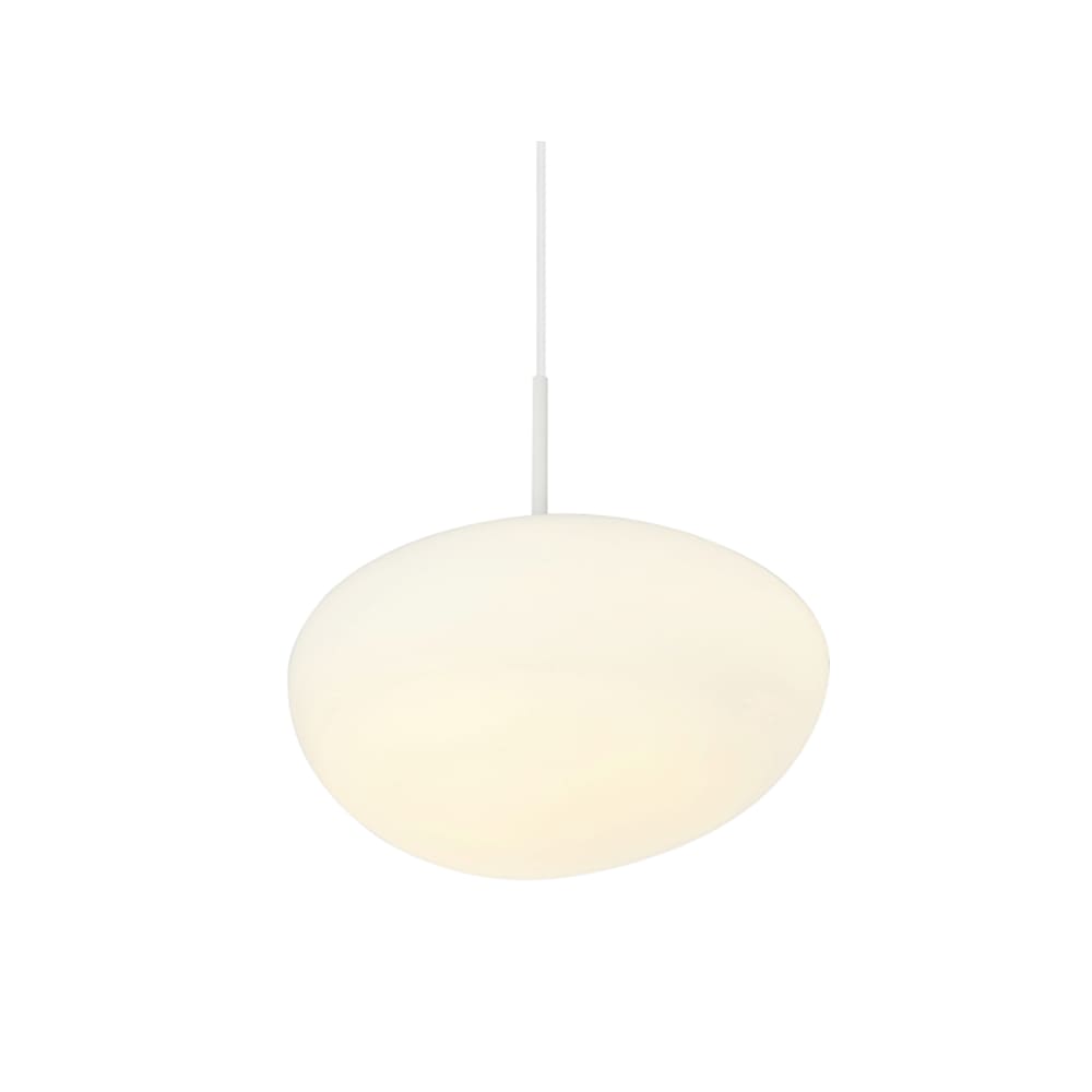 Suspension en verre blanc opalin - Veglia