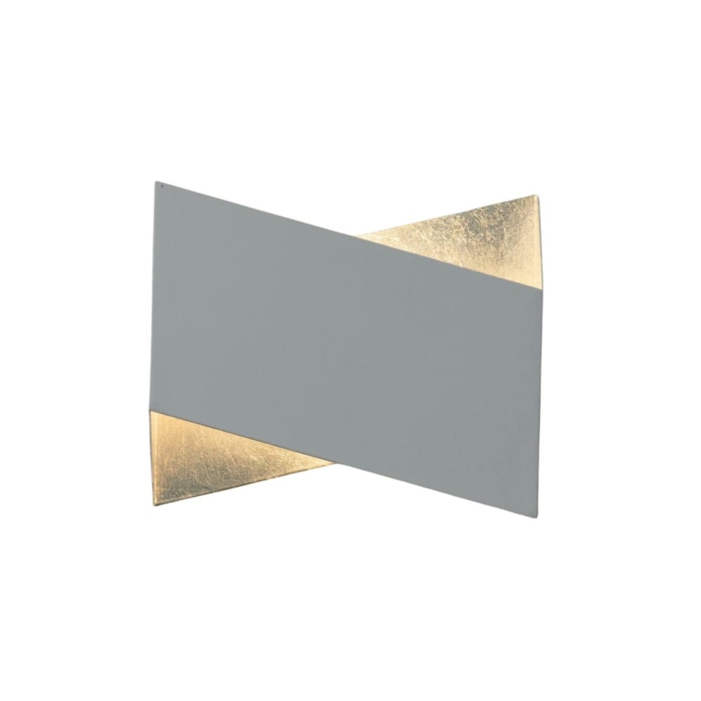 Applique origami blanc et intérieur argenté - Mykos
