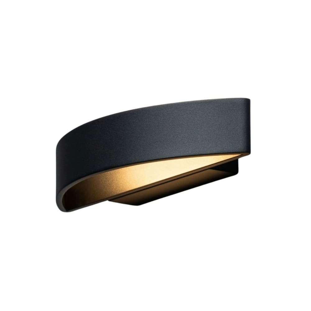 Applique en métal et aluminium noir 28 cm