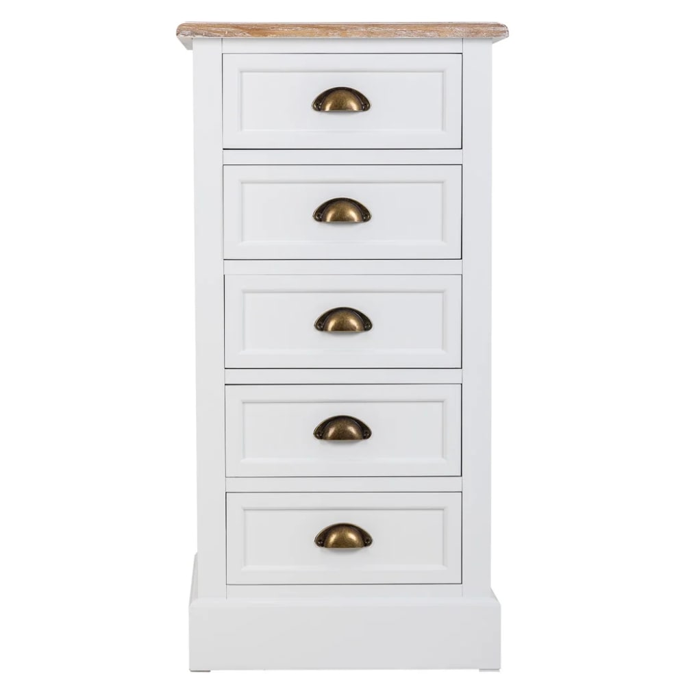 Caisson À Tiroirs Alexandra House Living Naturel Bois Métal 95 X 40 X 50 Cm