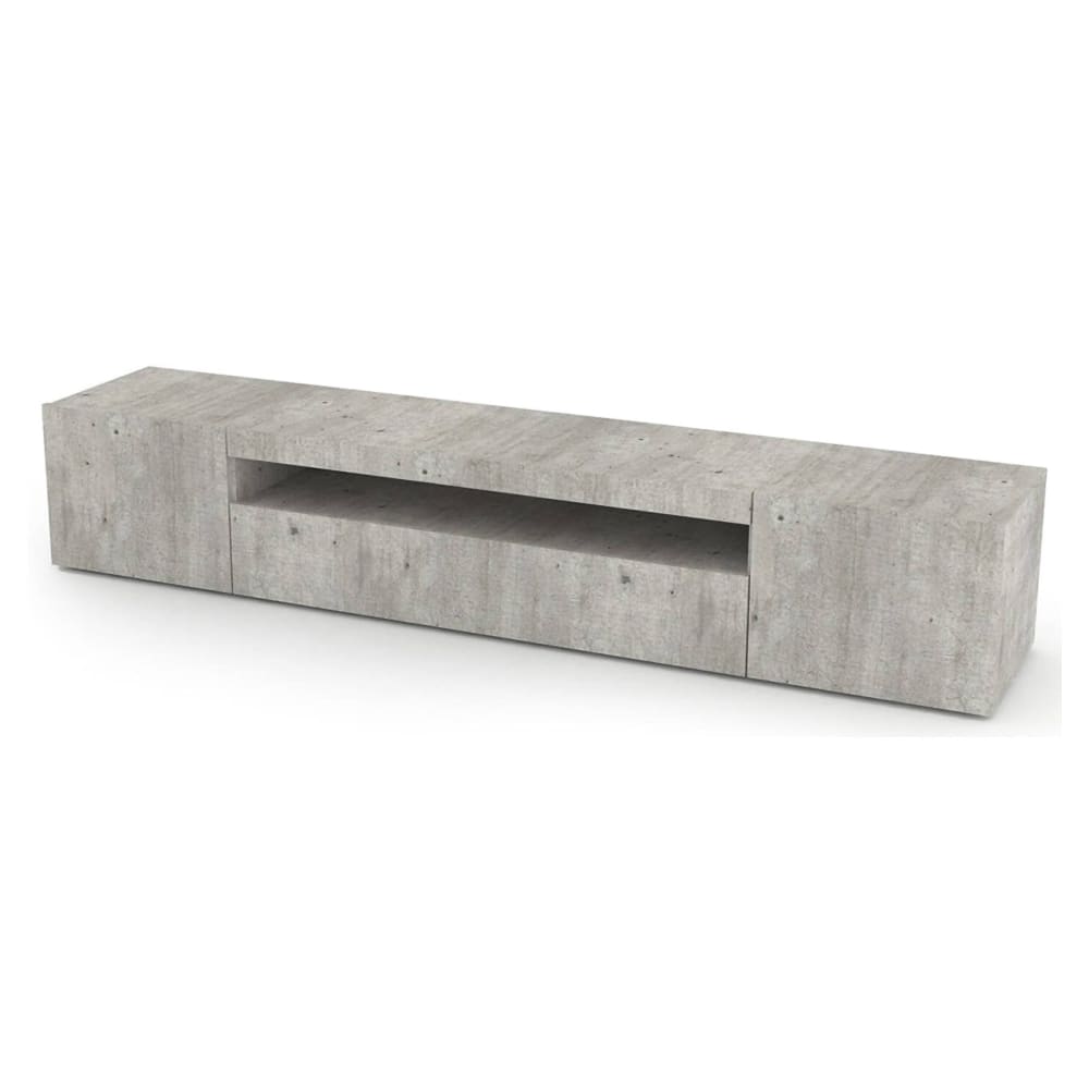 Meuble Tv Effet Bois Ciment 200x40 Cm