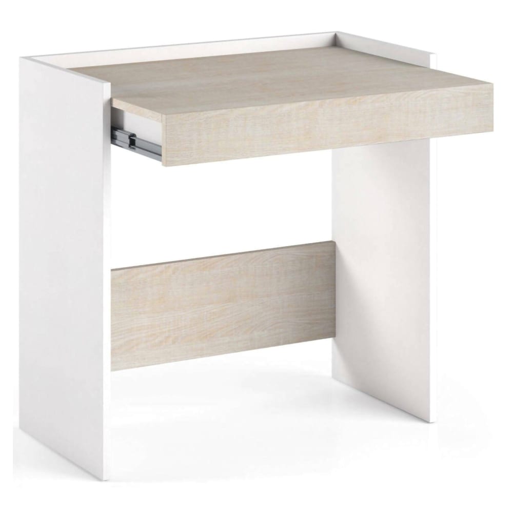 Bureau,effet Bois,chêne Blanc,80x40h79 Cm