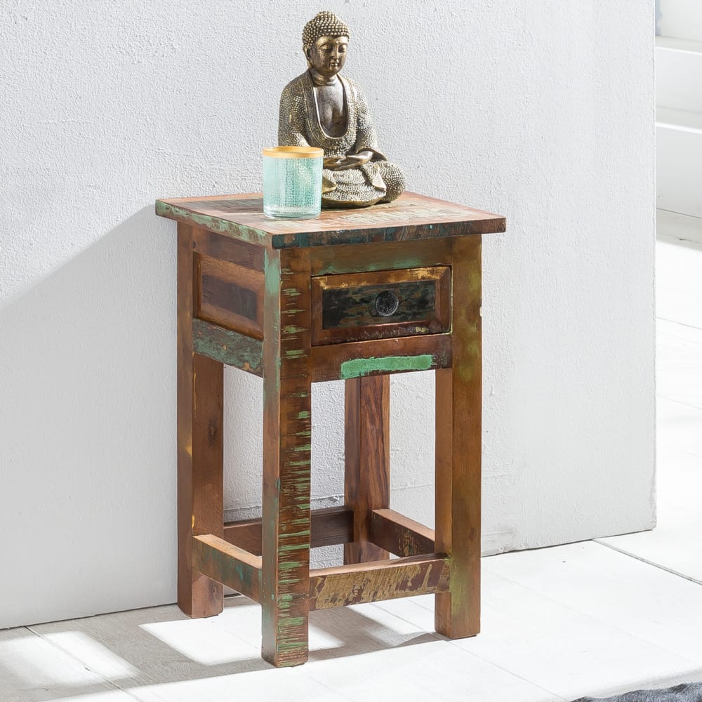 Finebuy Table D'appoint Bois Massif 30x50x30cm Bout De Canapé Table De Téléphone