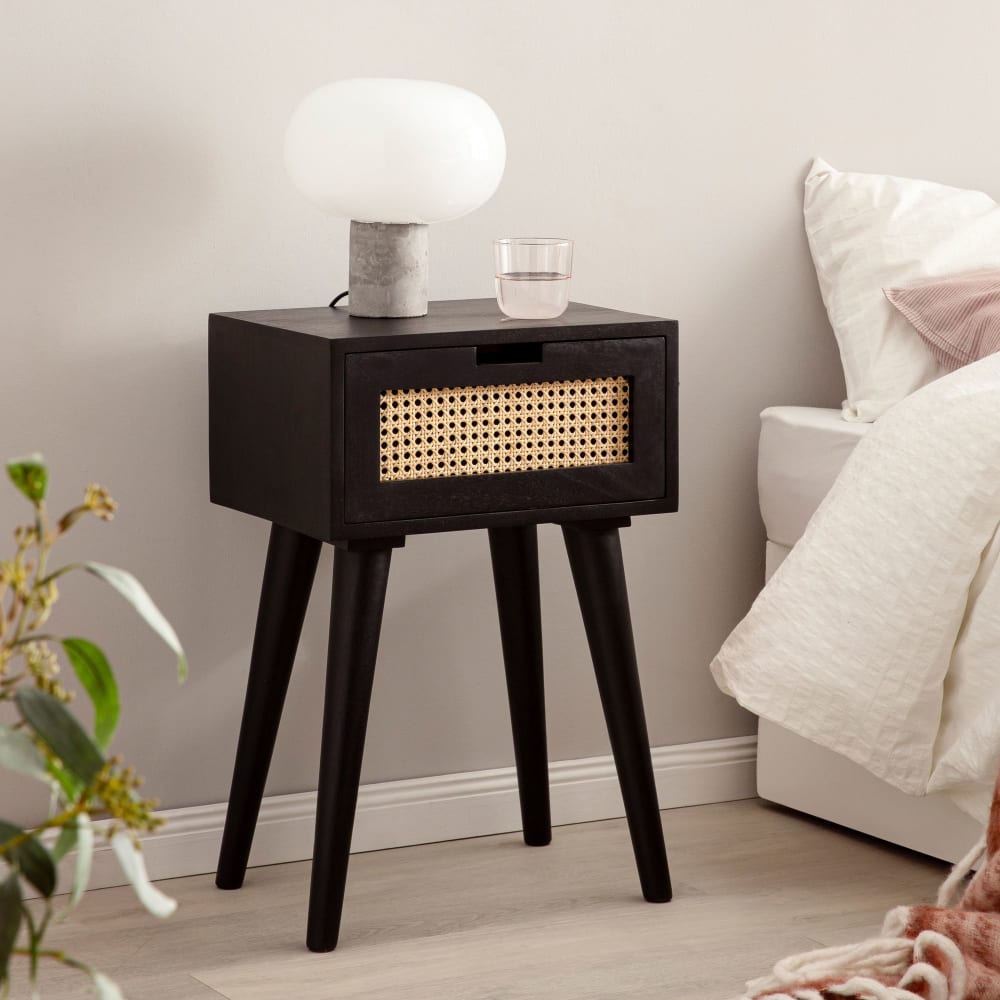 Finebuy Table De Chevet Bois Massif 40x60x30 Cm Table De Nuit D'appoint Haute