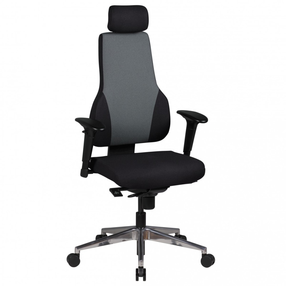 Finebuy Chaise De Bureau Tissu Fauteuil Ergonomique Siège Pivotante Gris 120 Kg