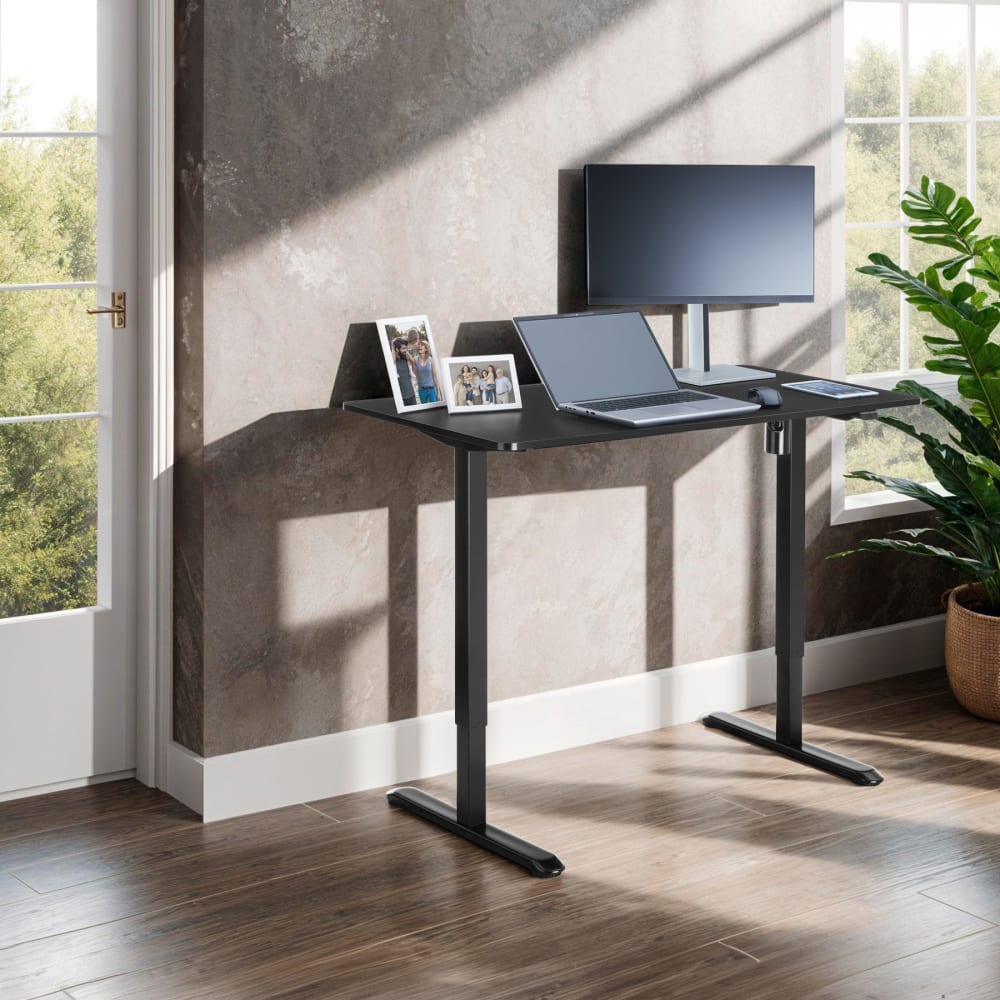 Bureau Réglable En Hauteur Électrique Avec Système Anti-collision Noir