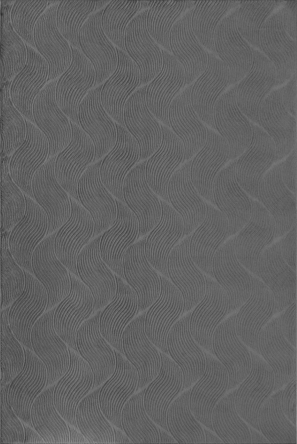 Tapis moderne salon chambre coucher 3d, anthracite, 80 x 300 cm