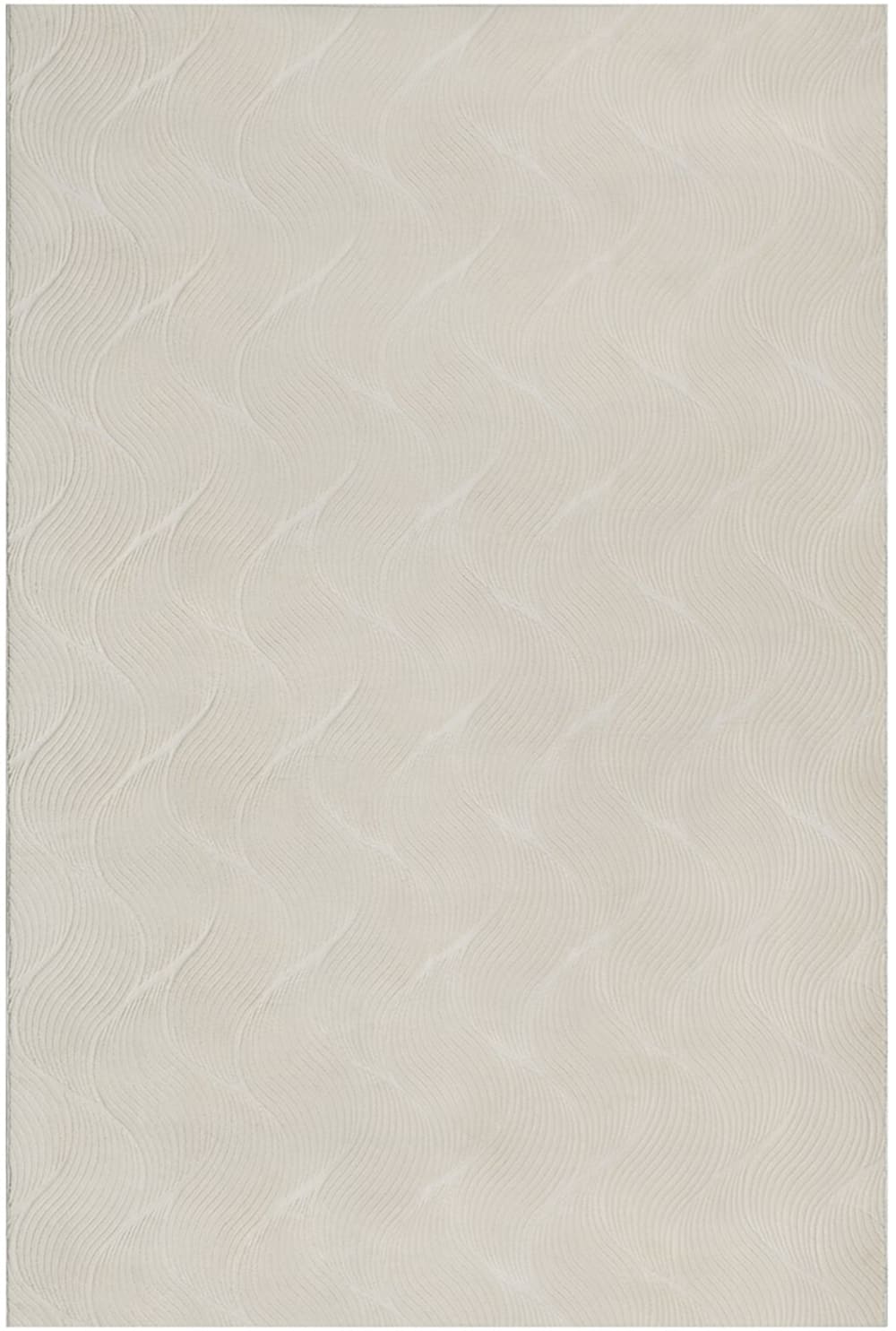 Tapis moderne salon chambre coucher 3d, crème, 80 x 300 cm