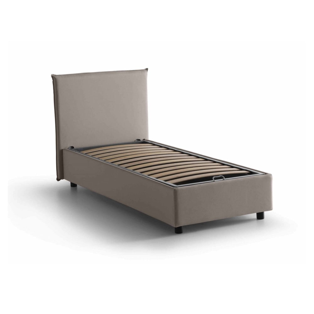Lit Simple Argentin, Déhoussable Gris Taupe