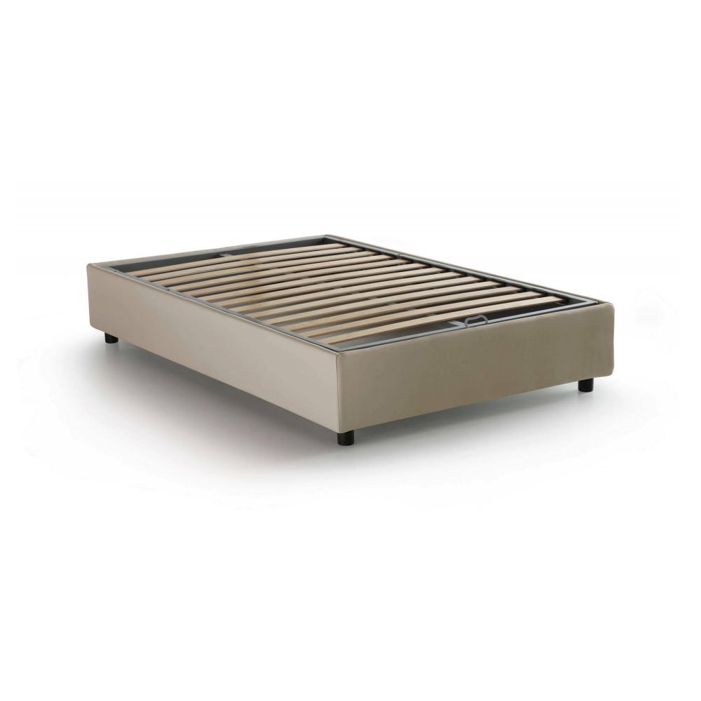Lit Une Place et Demie Ariba, Déhoussable Beige