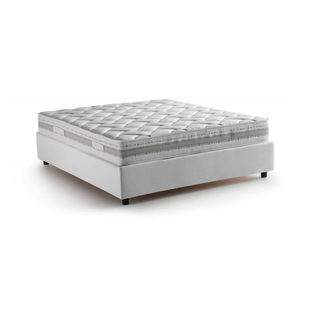 Lit Double Apel, Matelas Inclus Blanc