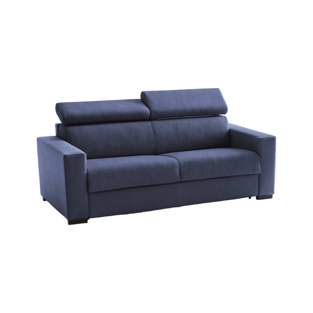 Canapé Lit,en Tissu,bleu,220x95h85 Cm
