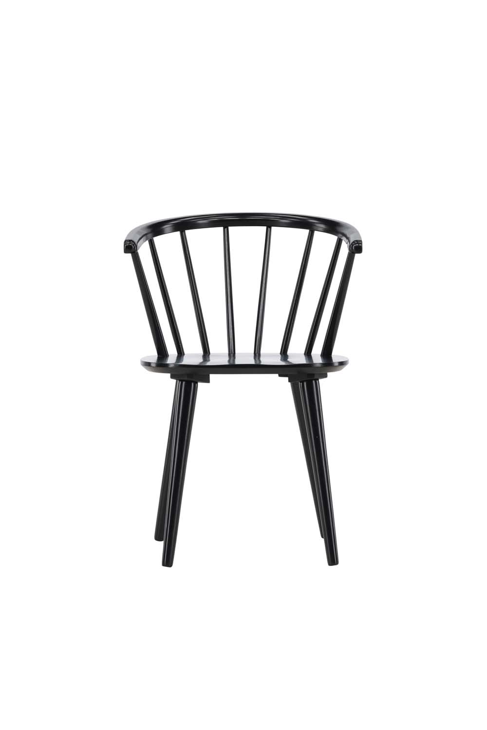 Chaise ebuy24 interieur non empilable non pliable H. 76 cm en bois noir