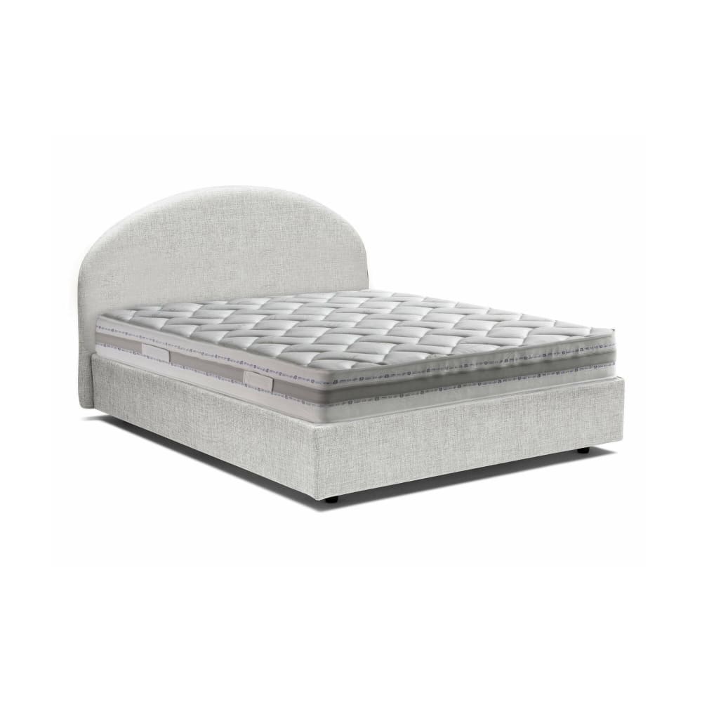 Lit place et demie Acy, Matelas Inclus Blanc