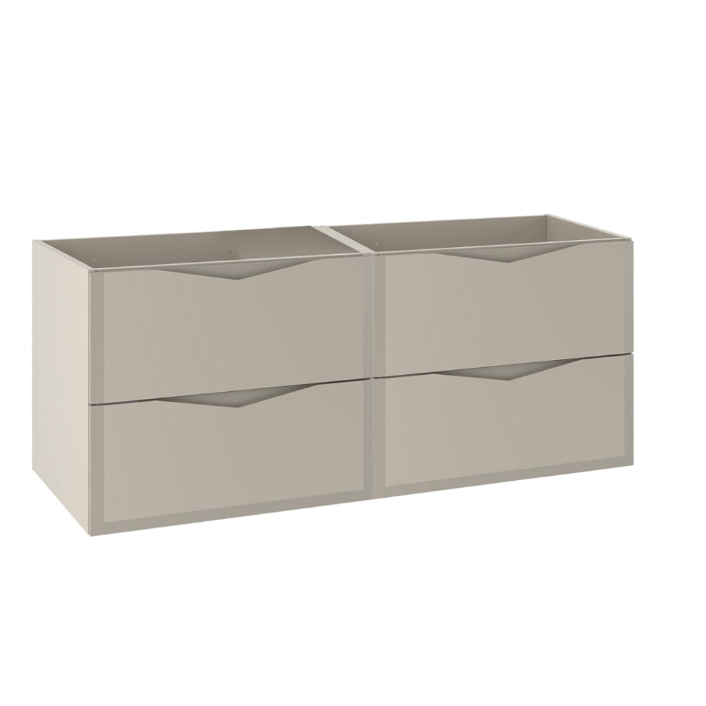 Meuble sous-vasque 120cm panneaux mélaminé et mdf beige